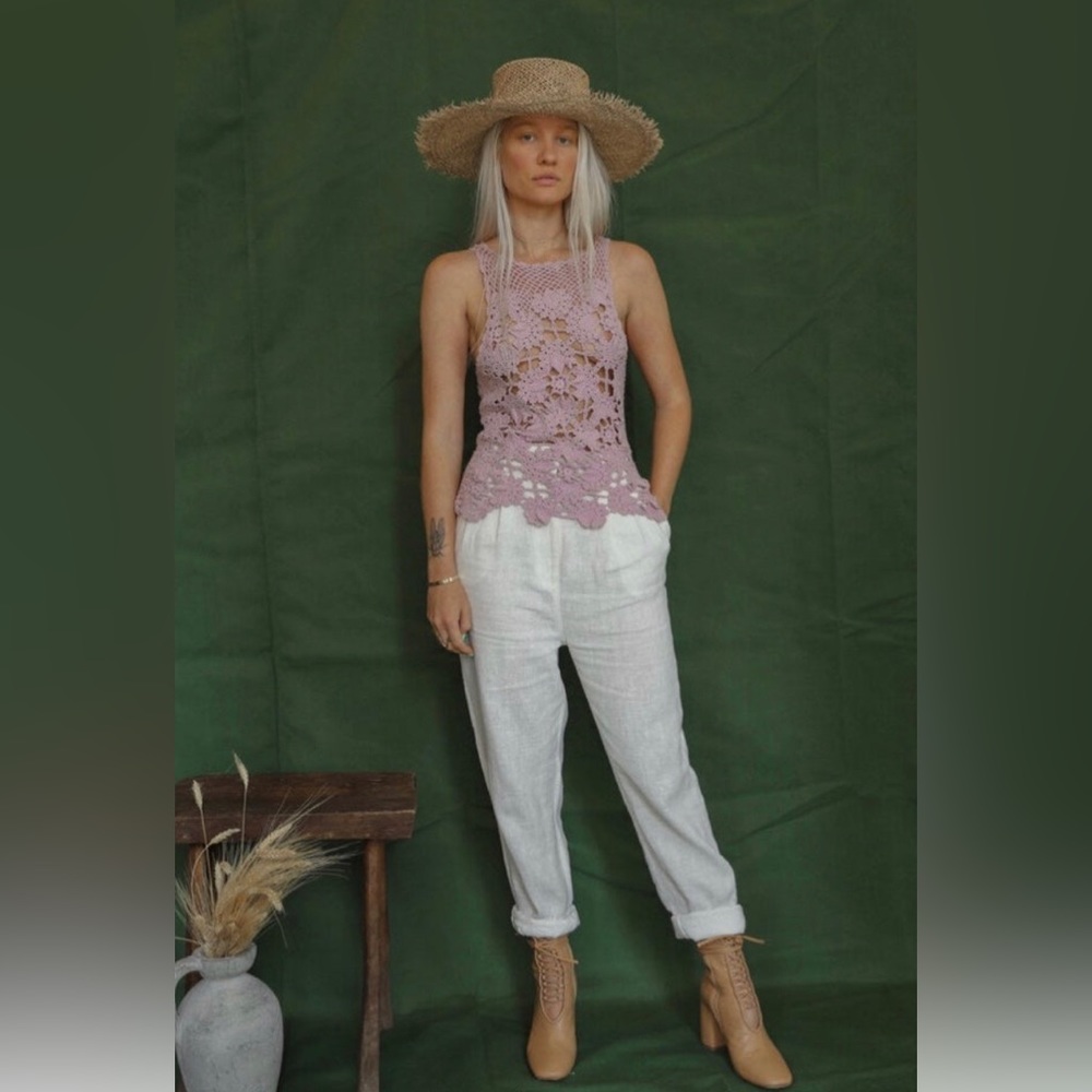 Lavender Crochet Tank